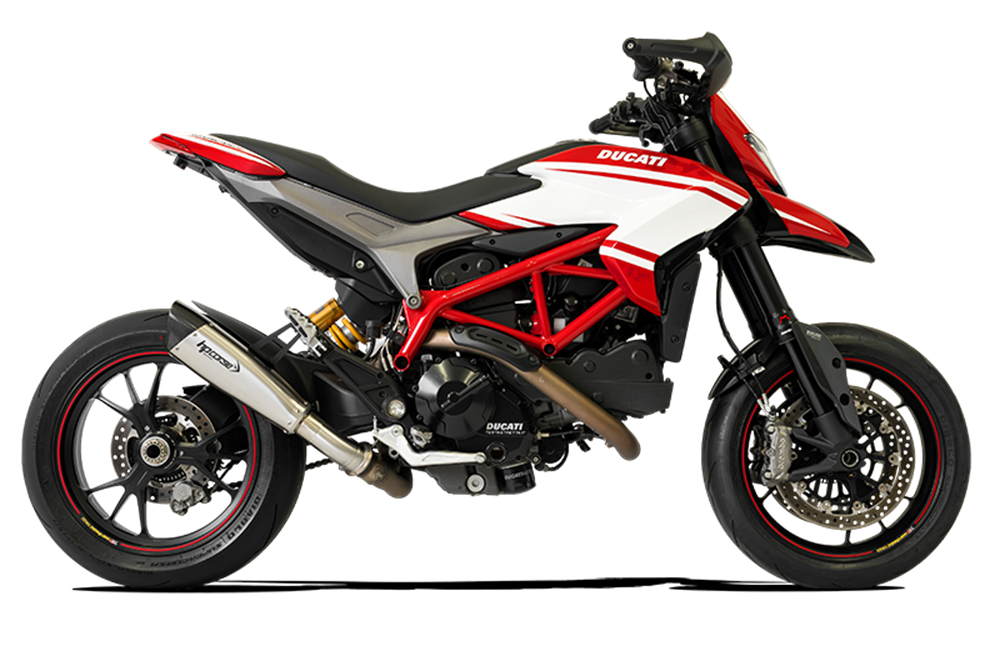 HPCorse - EvoXtreme 310mm Muffler for Ducati Hypermotard 821 with Slip On Link-Pipe (Low Position)