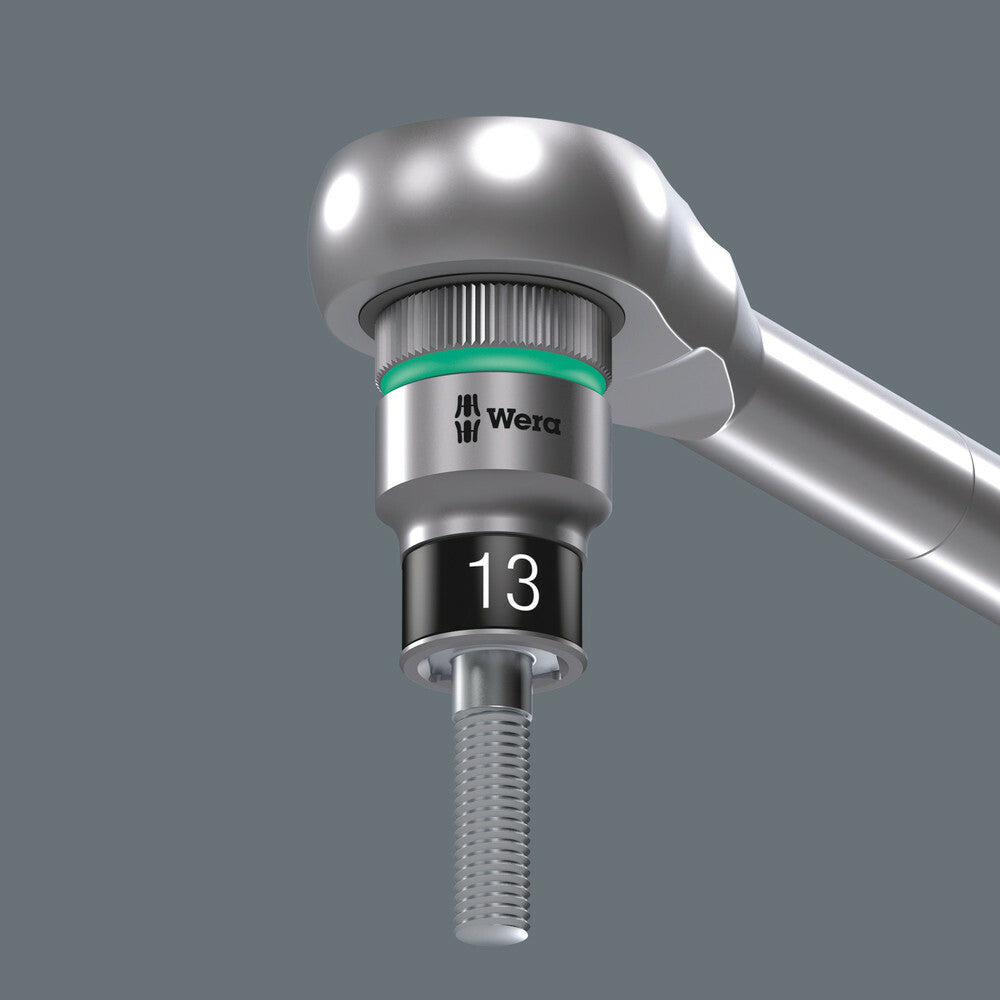 Wera Tools - Belt 1 Zyklop Socket Set With Holding Function, 1/4" Drive, 10 Pieces - 05003880001