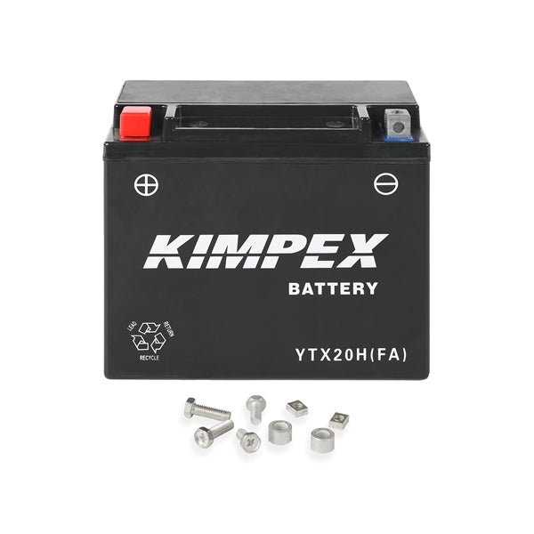 Kimpex - AGM Battery Maintenance Free Factory Activated (YTX20H(FA)/HTX20H(FA)