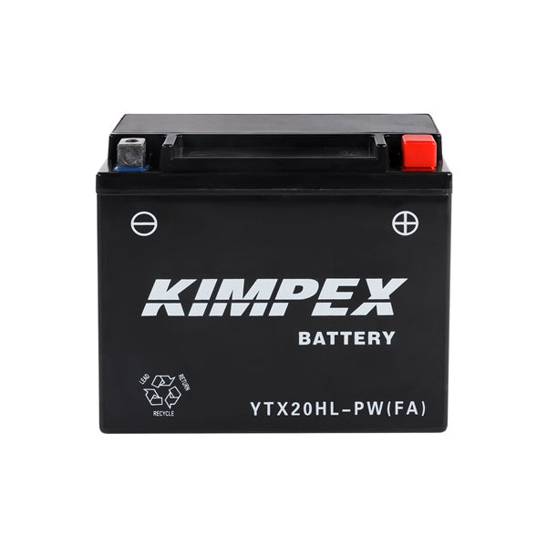 Kimpex - AGM Battery Maintenance Free Factory Activated (YTX20HL-PW (FA)/HTX20HL-PW (FA))