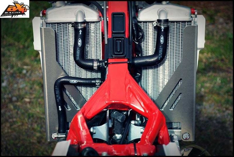 AXP - Radiator Braces  - Fits Beta 250 / 300RR 2014 - 2017 - Red Spacers