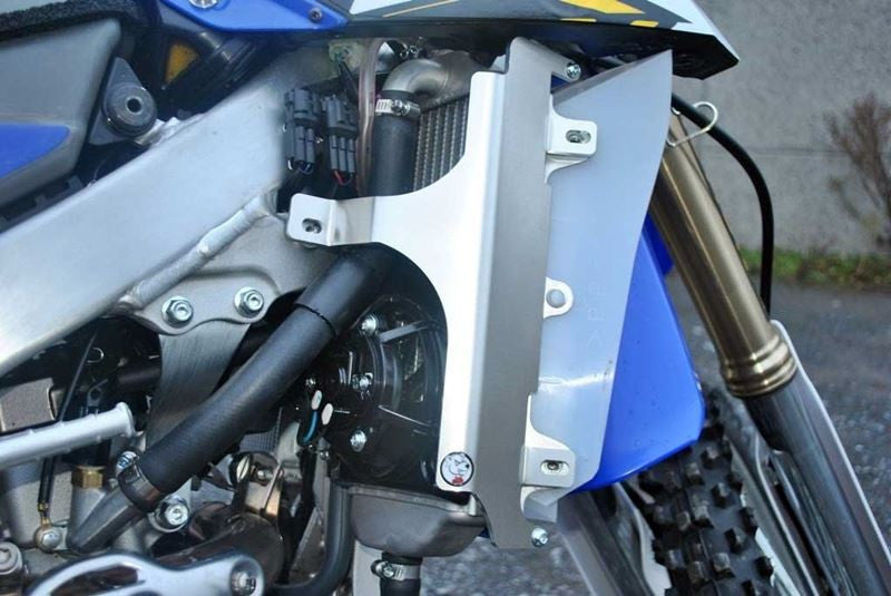 AXP Racing - Radiator Braces - Fits Yamaha WR250F / YZ250FX 2015-2019 - Blue Spacers