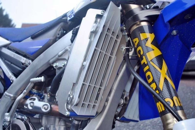 AXP Racing - Radiator Braces - Fits Yamaha WR250F / YZ250FX 2015-2019 - Blue Spacers