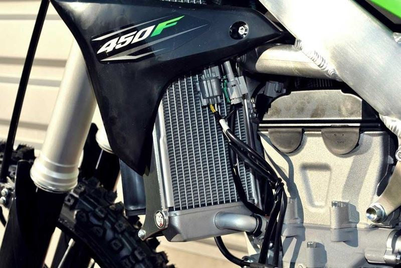 AXP Racing - Radiator Braces - Fits Kawasaki KX450F 2016 - 2018 - Black Spacers