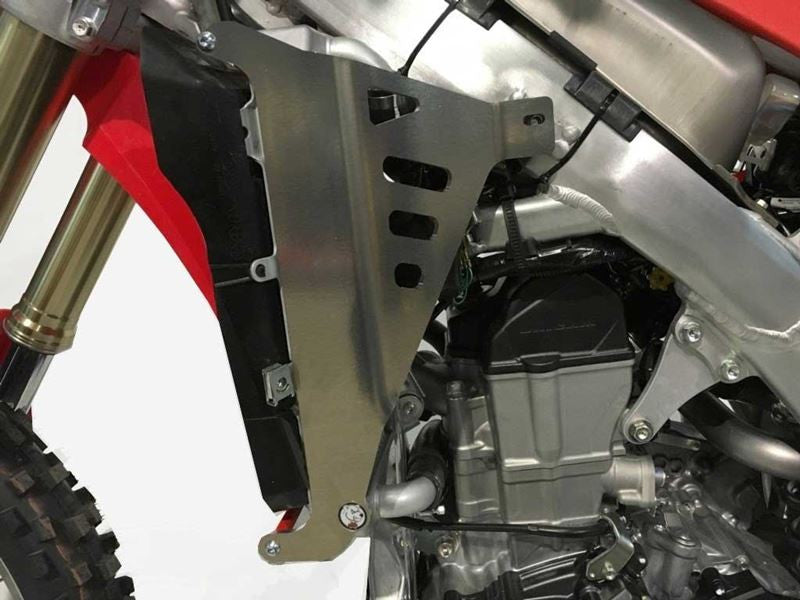 AXP Racing - Radiator Brace - Fits Honda CRF450RX / CRF450R / CRF400RX 2017-2019 Red Spacers
