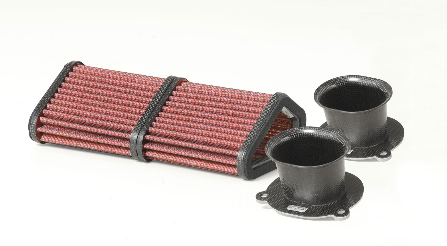 BMC Air Filters - Kit for Ducati 1098R/1 High Performance Air Filter and Intake Stacks(Air Funnel)