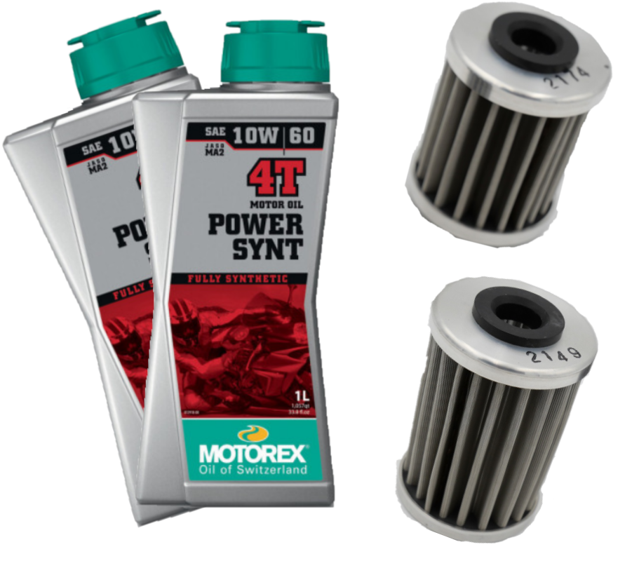 Motorex Power Synthetic Oil Change Kit for 2012+ KTM 690  / Husqvarna 701