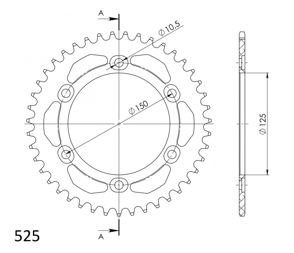 Supersprox - Aluminum Rear Sprocket for KTM 950/990/1090/1150/1290