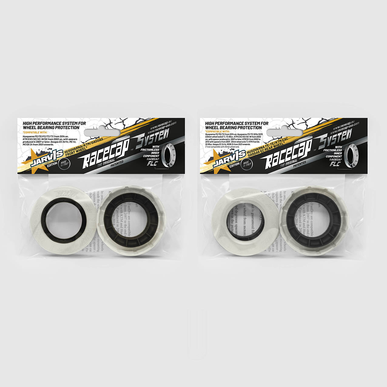 RaceCap - Wheel Bearings Protection Caps Front and Rear for Husqvarna /Husaberg/ GasGas EC /KTM EXC and SX