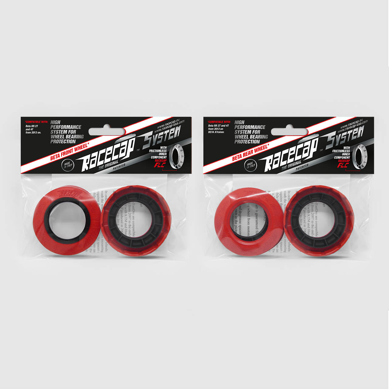 RaceCap - Wheel Bearings Protection Caps Front and Rear for GasGas MC/ KTM SX/ Husqvarna FC/TC