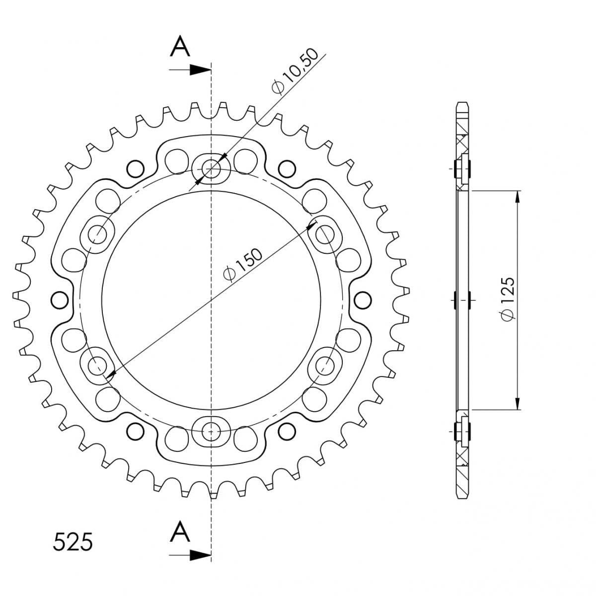 Supersprox - Stealth Rear Sprocket for KTM 950/990/1090/1150/1290 (RST-899)