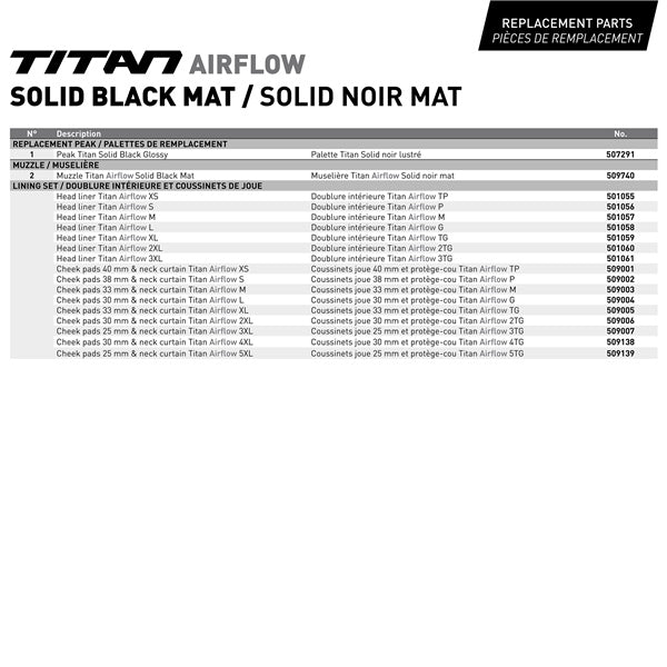 CKX-HELM TITAN AF EDL SOLID BK MAT 3XL CKX 512637# 
