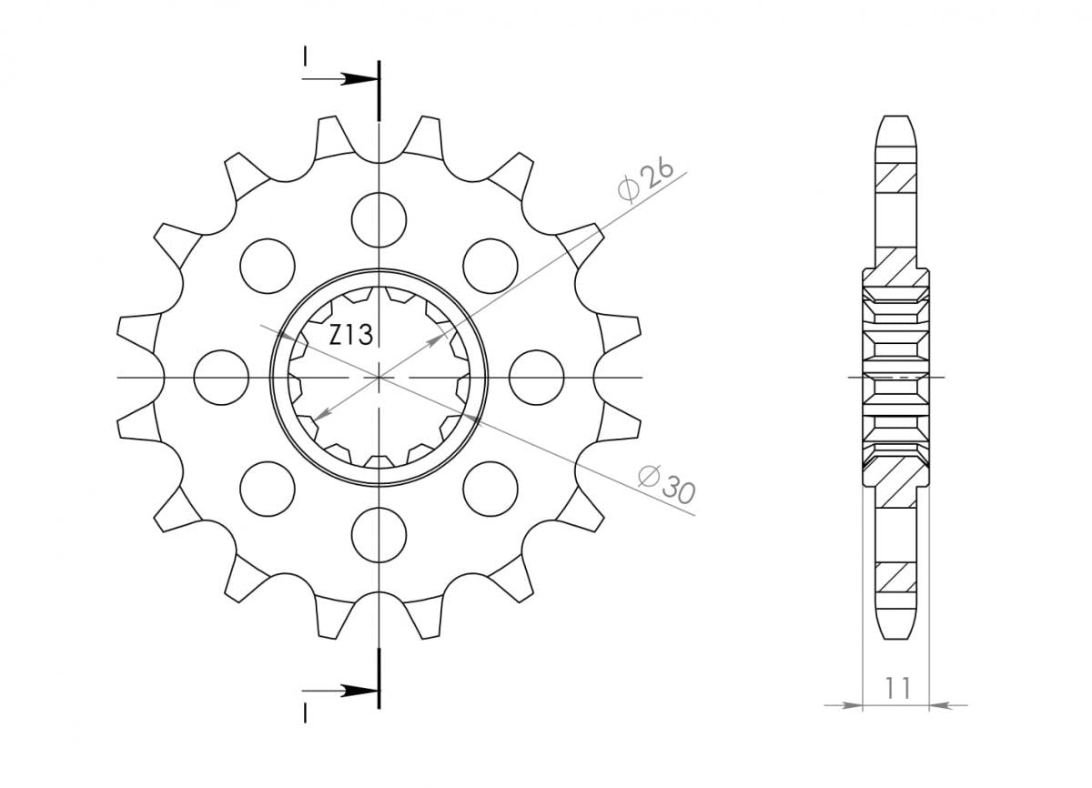 Supersprox - Sprocket 15 Front Yamaha SI  (CST-1591:15.2)
