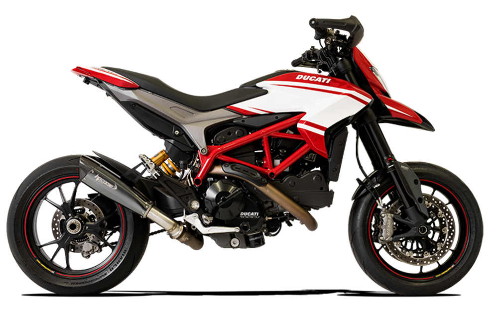 HPCorse - EvoXtreme 310mm Muffler for Ducati Hypermotard 821 with Slip On Link-Pipe (Low Position)