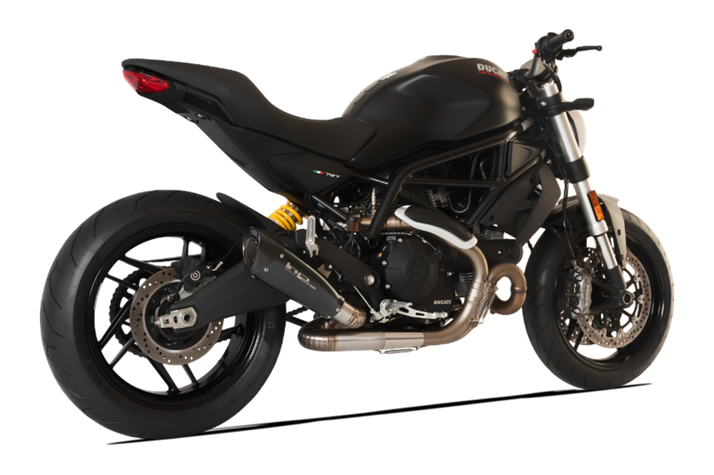 HPCorse - EvoXtreme 260mm Muffler for Ducati Monster 797 (Curved Link Arm)