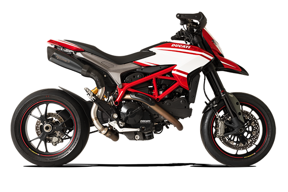 HPCorse - EvoXtreme 310mm Muffler for Ducati Hypermotard 821 with Slip On Link-Pipe (High Position)