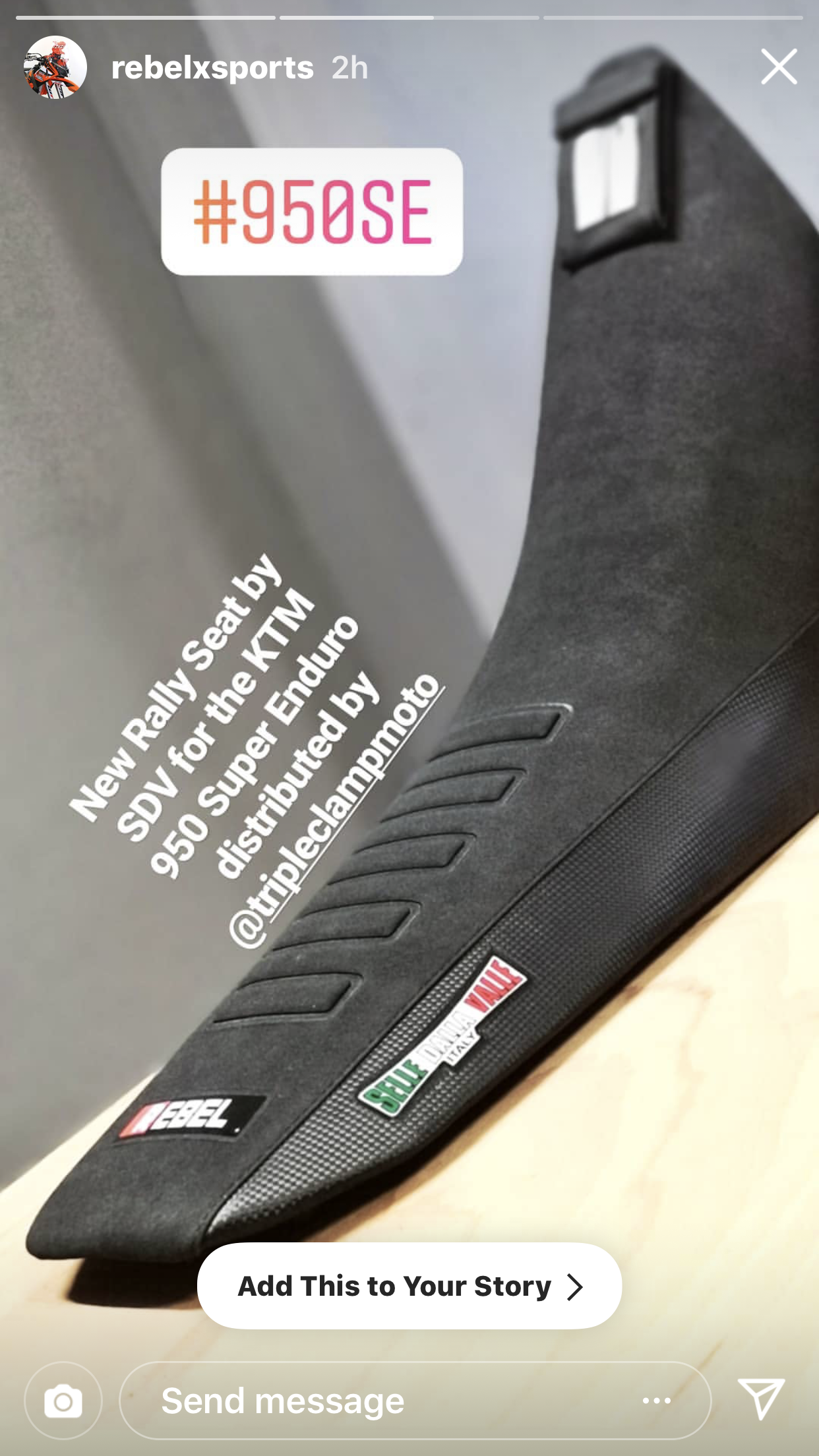 Selle Dalla Valle - Rally Seat kit for the KTM 950 Super Enduro