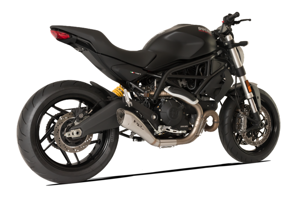 HPCorse - Hydroform Satin Muffler for Ducati Monster 797