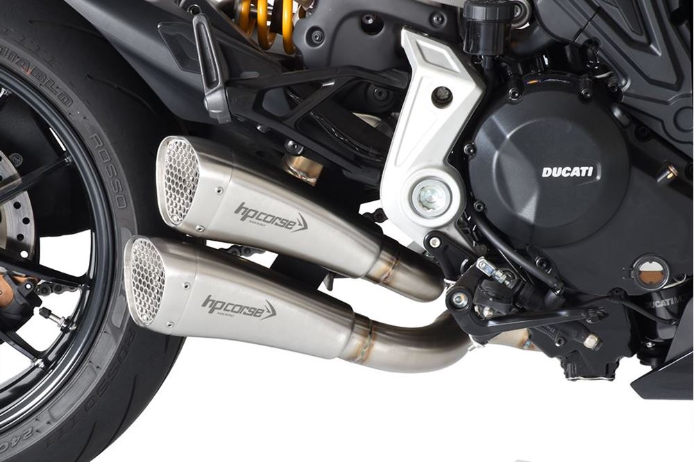HPCorse - Hydroform Short Muffler for Ducati Diavel 1260 - Race Use Only